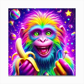 Monkey In Space Canvas Print