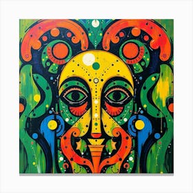 Psychedelic Mask Canvas Print