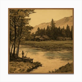 Elk River 1 Canvas Print