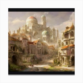 A City In Ancient Times Canvas Print