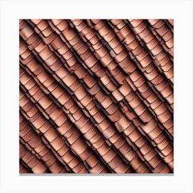 Tiled Roof Background Canvas Print