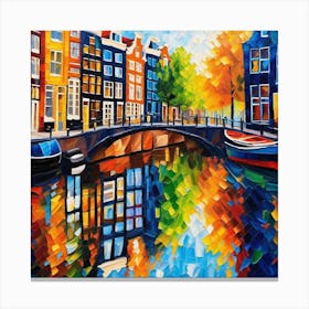 Amsterdam Canal Canvas Print