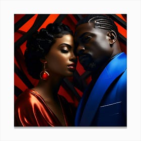 African People Fashion Art 9 Canvas Print