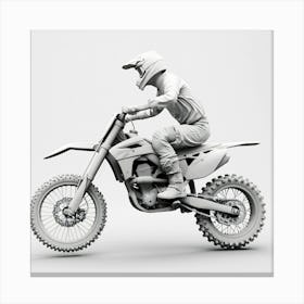 Dirt Bike Rider 1 Canvas Print