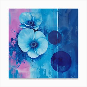 Blue Violets Canvas Print