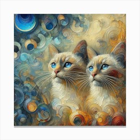 Siamese cats 5 Canvas Print