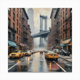 Streets of New York City Canvas Print