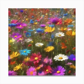 Field Of Flowers 2 Canvas Print
