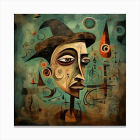 Abstract Of A Witch Canvas Print