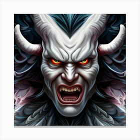 Demon Head 4 Canvas Print