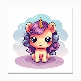 Cute Unicorn 525 Canvas Print