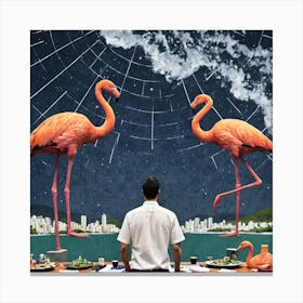 Flamingos 14 Canvas Print