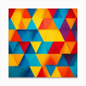 Abstract Triangles 4 Canvas Print