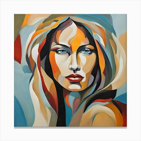 Woman'S Face 3 Canvas Print