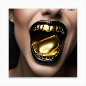 Gold Teeth 2 Canvas Print