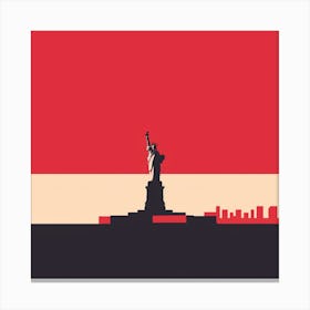 A Usa Minimal Illustration 1720438265 3 Canvas Print