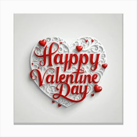 Happy Valentine Day 2 Canvas Print