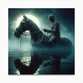 Mummy On Horseback Canvas Print