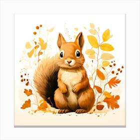 Autumn Squirrel 2 Canvas Print