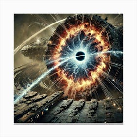 Black Hole Destroyer Singularity Reactor Canvas Print