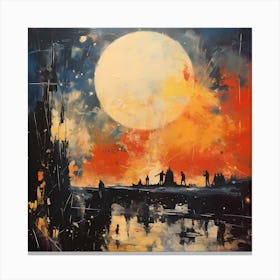 Art Deco Whispers: Stylish Impressionism Unveiled Canvas Print