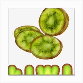 Fresh kiwi Canvas Print