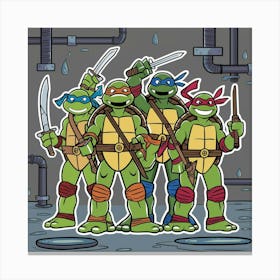 Teenage Mutant Ninja Turtles 5 Canvas Print