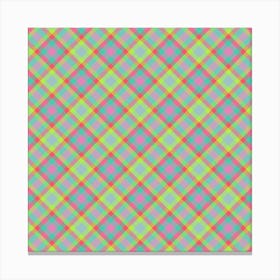 Plaid Fabric 184 Canvas Print