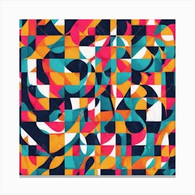 Abstract Geometric Pattern Png And Vector Canvas Print