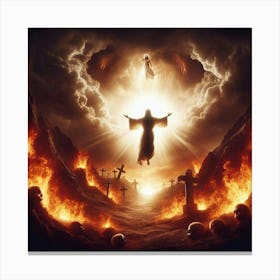 Jesus In The Sky Canvas Print