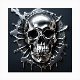 3d Rendering Of A Skull Canvas Print