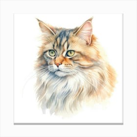 Siberian Cat Portrait 1 Canvas Print