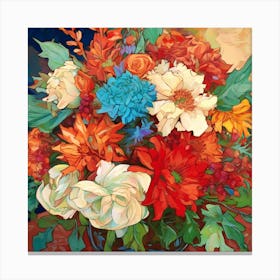 Bright Bouquet Canvas Print