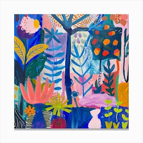 Into the Garden Series in Style of Matisse 4 Canvas Print