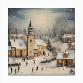 Winter's Dream Ballet Canvas Print