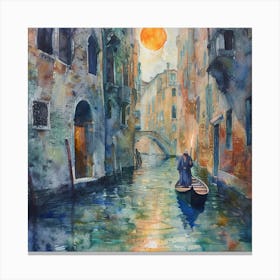 Myeera Abstract Watercolor Painting Of A Medieval Street Next T E359d762 25d0 49a2 Adf0 43ea7eee4e74 Canvas Print