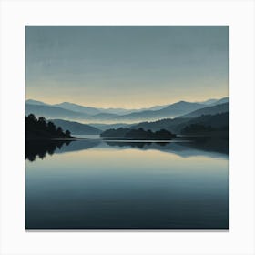 Reflections In A Lake Canvas Print