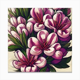 Alstroemeria Flowers 20 Canvas Print