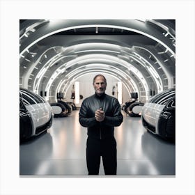 Steve Jobs In The Future Canvas Print