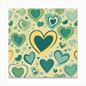 Heart Pattern Canvas Print