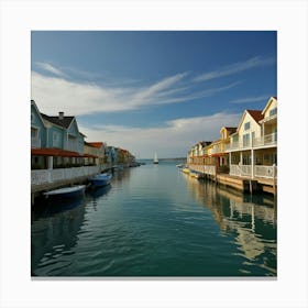 Marina - Marina Stock Videos & Royalty-Free Footage Canvas Print