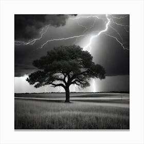 Lightning Tree 16 Canvas Print