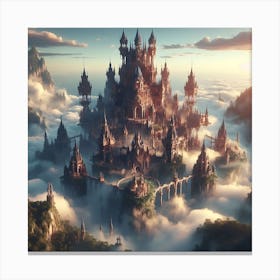 Castle In The Clouds 2 Canvas Print