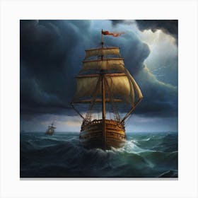 Stormy Seas.22 1 Canvas Print