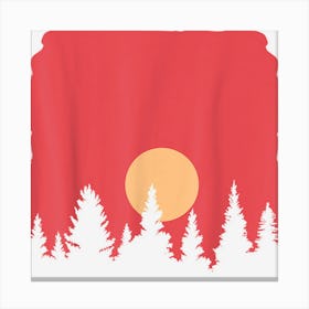 Outdoor Nature Trees Wildlife Landscape Sunset Forest Canvas Print