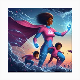 Libra Super Mom #14 Canvas Print