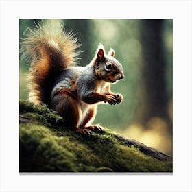 Squirrel In The Forest 61 Canvas Print