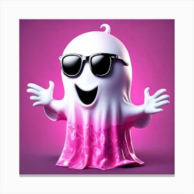 Ghost With Sunglasses Canvas Print