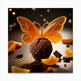 Chocolate Butterfly Canvas Print