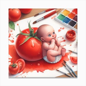 Tomato Baby 1 Canvas Print